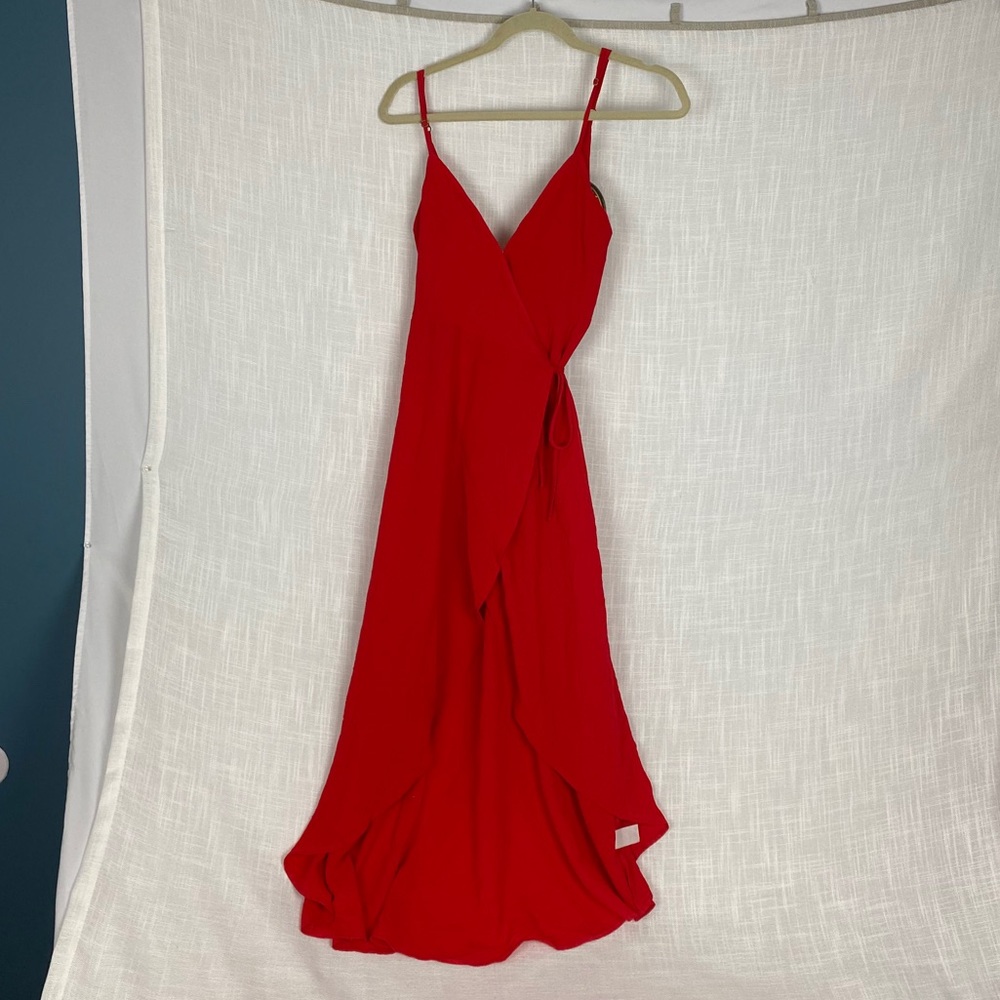 Show Me Your Mumu meghan red wrap dress small - Picture 4 of 10